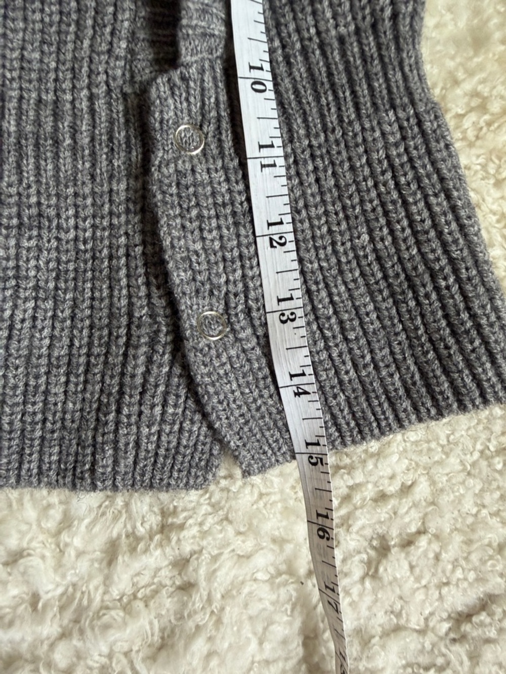 NWT - Women/Youth Gray Ribbed Knit Hoodie Hat - Picture 4 of 4
